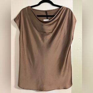 Renee C. Sleek Tan Blouse